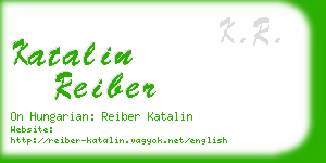 katalin reiber business card